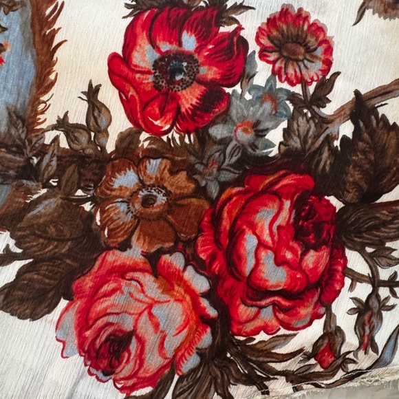 Kobi Halperin Carine Dress NWT XL Ivory Floral High-Low MSRP $598 - Picture 6 of 11